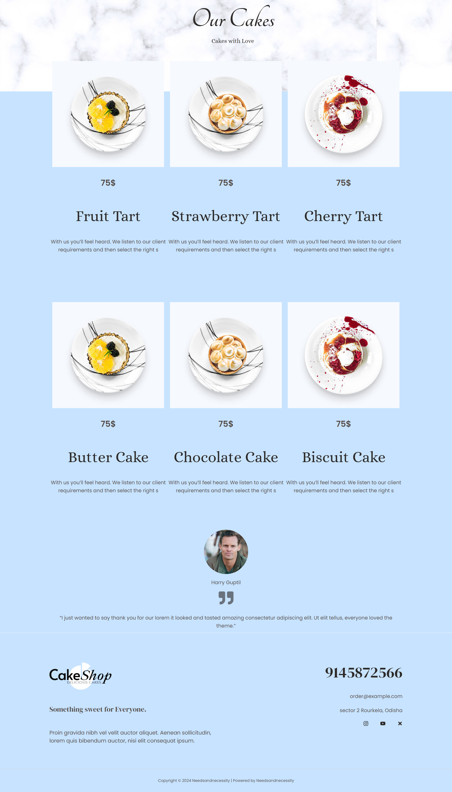 cake website